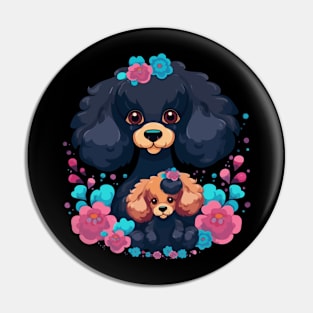 Poodle Mothers Day Pin