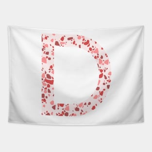 Pink Terrazzo Initial D Tapestry