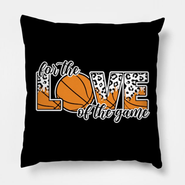 For the love of the game basketball Pillow by Karley’s Custom Creations