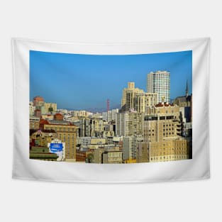 San Francisco Building Tops Tapestry