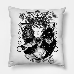 Queen of Night Pillow