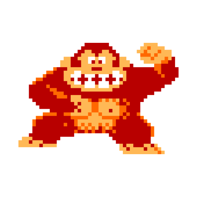 Pixeled Gorilla by ezioman