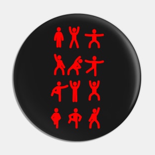 Sports Stickman Pin