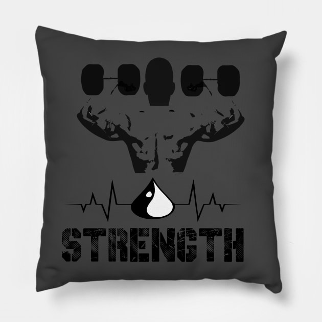 gym t.shirt Pillow by MARWANTONY