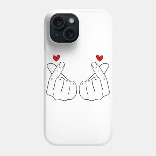 Double Finger Heart Phone Case