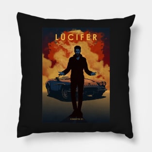 Lucifer - Chevrolet Corvette - Car Legends Pillow