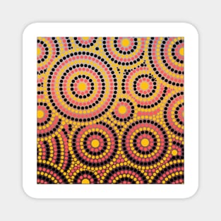 Awesome Aboriginal Dot Art Magnet