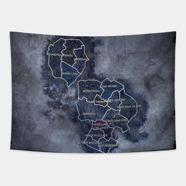 Dying Light 2 Map Tapestry by Pliax Lab