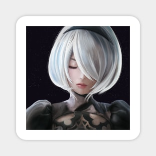 2B portrait Magnet