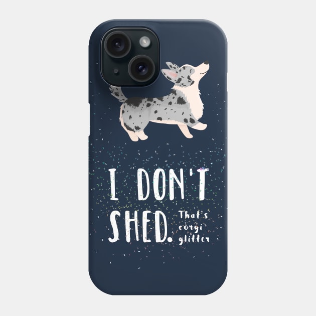 Corgi Glitter - Cardigan Welsh Corgi Phone Case by CorinnaSchlachter