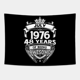 July 1976 48 Years Of Being Awesome 48th Birthday Tapestry