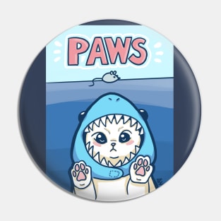 Paws - Jaws Kitty Cat Pin