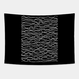 waves geometric lines Tapestry