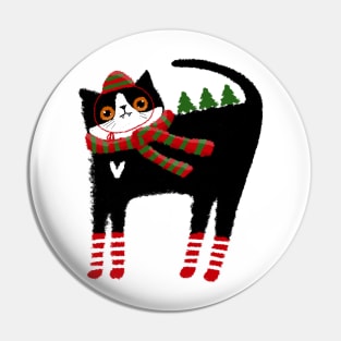 The Christmas Cat Pin