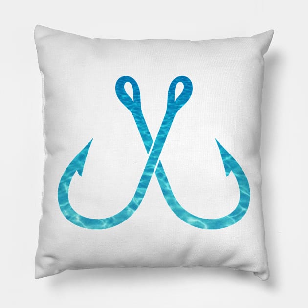 SALTWATER FISHING Pillow by Cult Classics