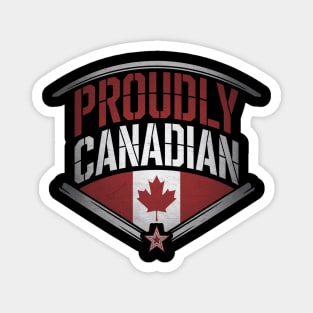 Proudly Canadian Army, Canadian Flag, Military Service & Canada Pride Design Magnet