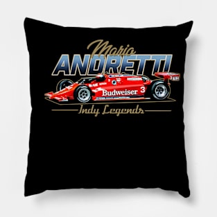 Mario Andretti Legends 80s Retro Pillow