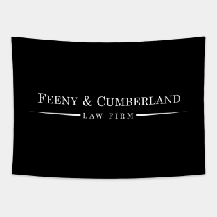 Feeny and Cumberland Law Firm Shirt v2 - Boy Meets World (WHITE TEXT) Tapestry