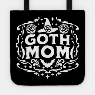 Goth Mom Halloween Mothers Day Witchcraft Retro Vintage Tote