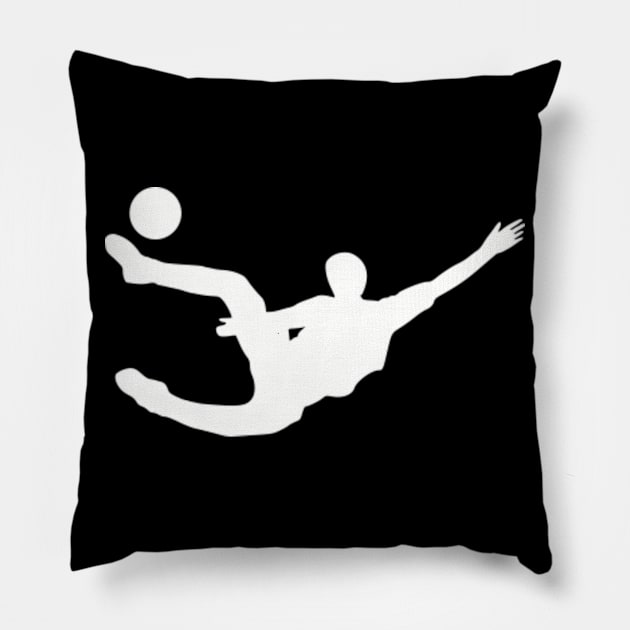 Soccer player Pillow by Designzz