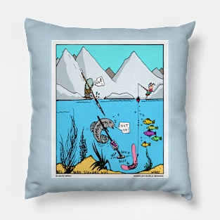 Fishing at the north pole Pillow