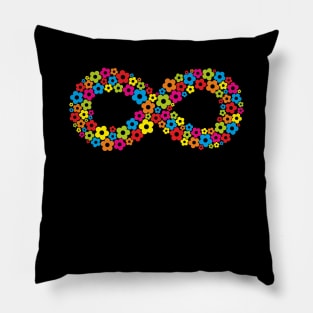 Infinity sign Flower Power Flower Gift Pillow