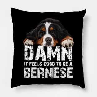 bernese mountain dog Pillow