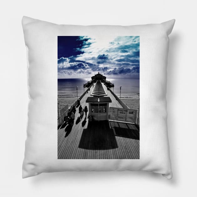 Bournemouth Pier Dorset England Pillow by AndyEvansPhotos