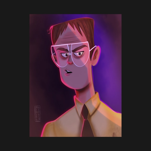 Dwight Shrute by Niniel_Illustrator