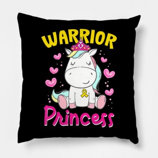 Childhood Cancer Awareness Unicorn  Princess Pillow