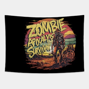 Zombie Apocalypse Survivor Tapestry