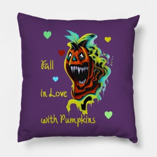 Fall in Love with Pumpkins Pillow