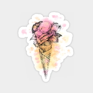 ice cream and macaroons Magnet