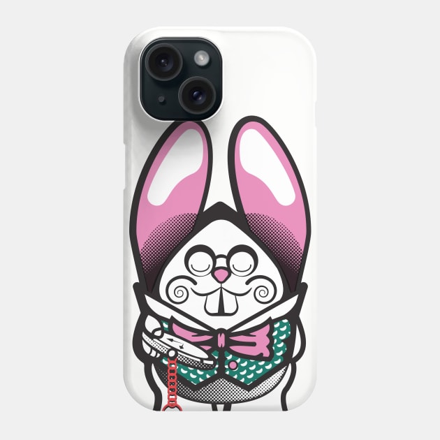 Pink Rabbit Phone Case by Rabassa