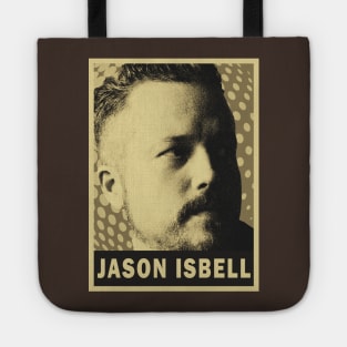 brown cream Jason isbell #2 retro art (exlusive) smile Tote