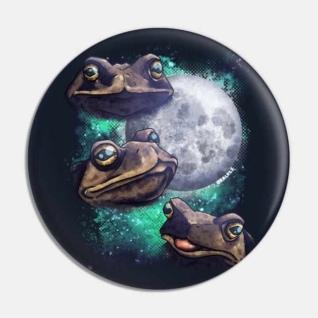 3 Toad Moon Pin by Jan Grackle