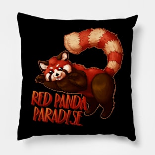 Red Panda Paradise Pillow