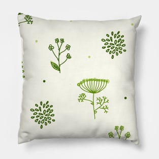 Elegance Seamless pattern with flowers Pillow