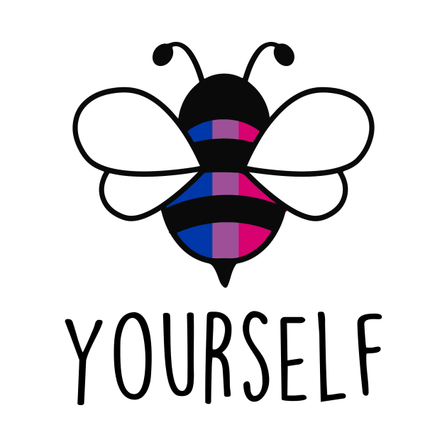 Cute Bee YourSelf Bisexual Bee Gay Pride LGBT Rainbow Gift by Lones Eiless