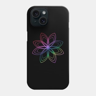 Flower abstract - geometric flower - graphic Phone Case