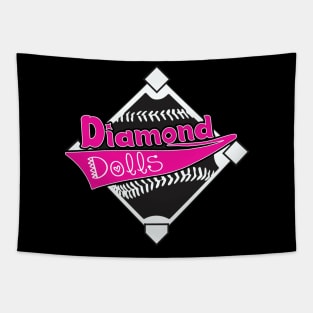 Diamond Dolls Softball Tapestry