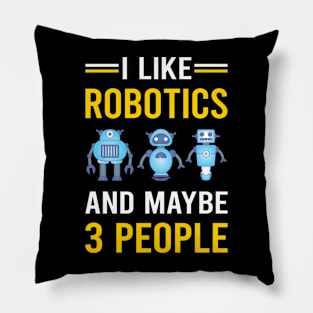 3 People Robotics Robot Robots Pillow