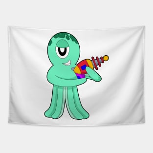 Octopus Alien Tapestry