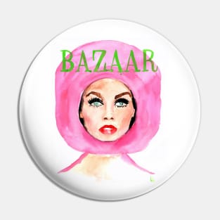 Magazine Cover Portrait Pin