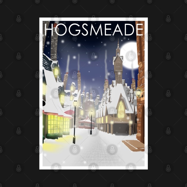 Hogsmeade at Night by Omega Art