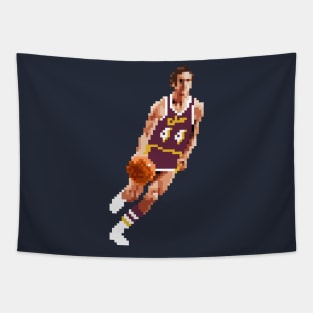 Jerry West Pixel Tapestry