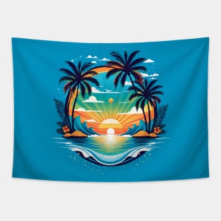 Beach Summer Vibes Tapestry