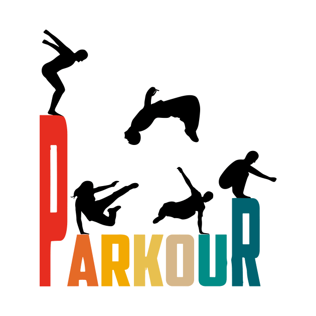 Parkour retro style by T-Shirt Sculptor