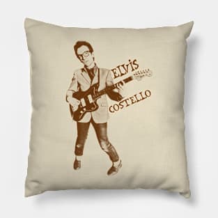 elvis costello tshirt Pillow