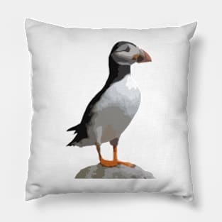 Puffin Digital Painting Pillow